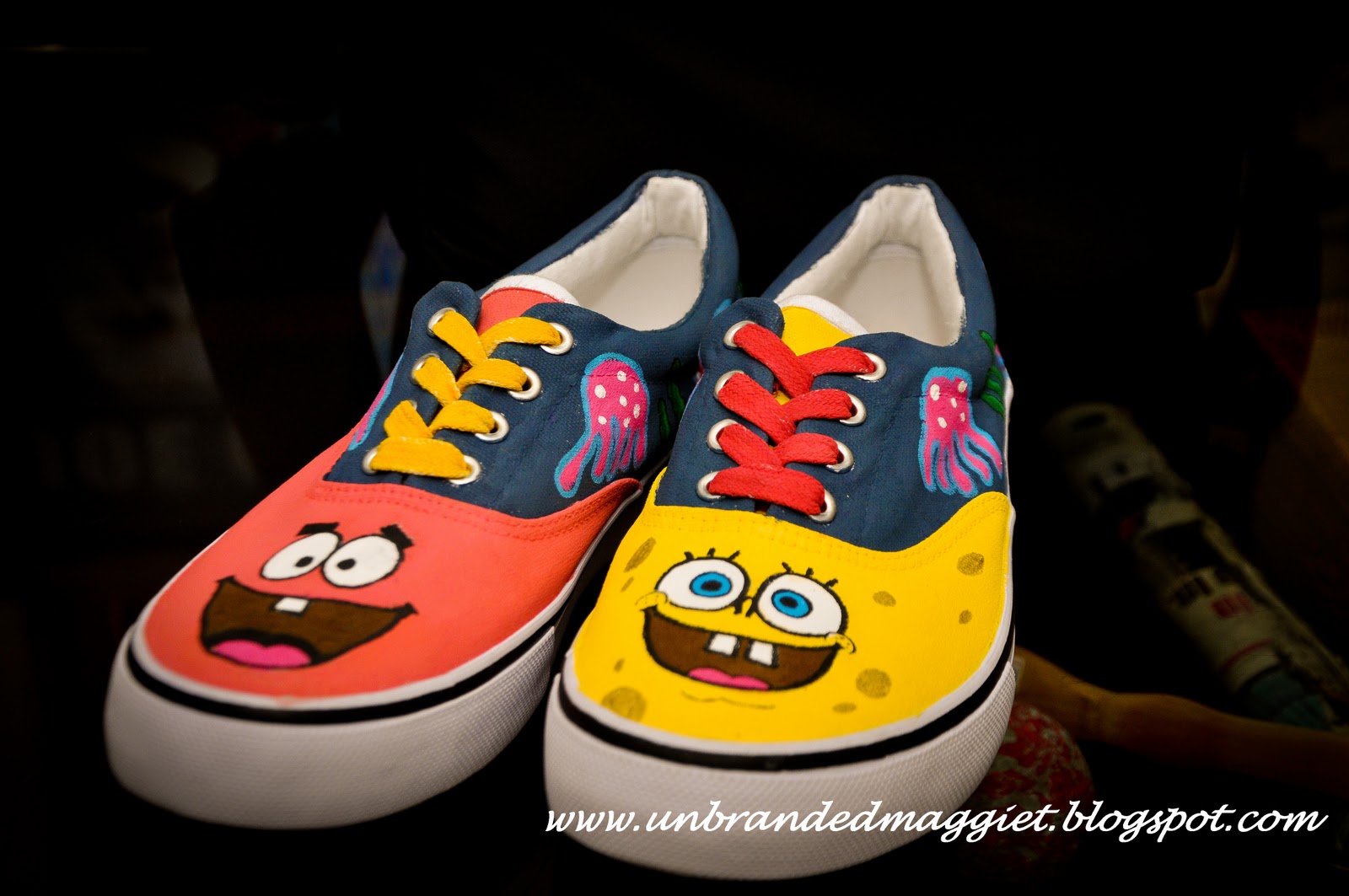 spongebob painted vans