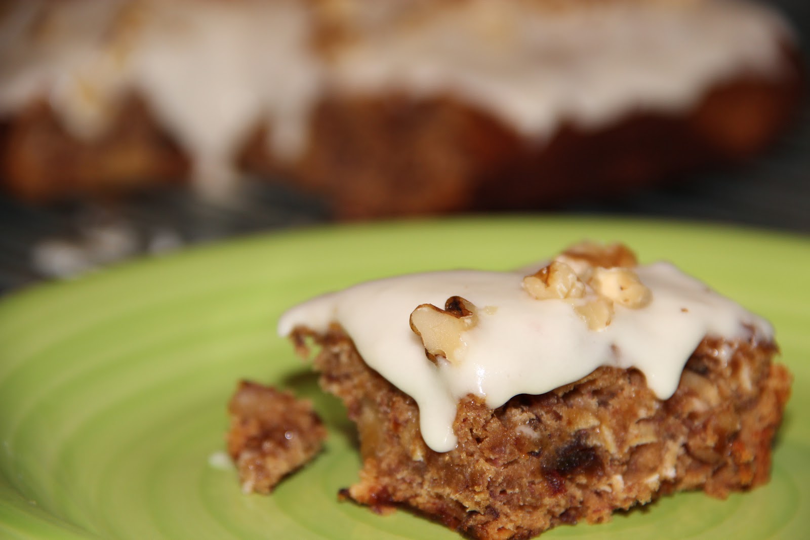 Baking With Friends Banana, Date & Walnut Slice with Lemon Icing