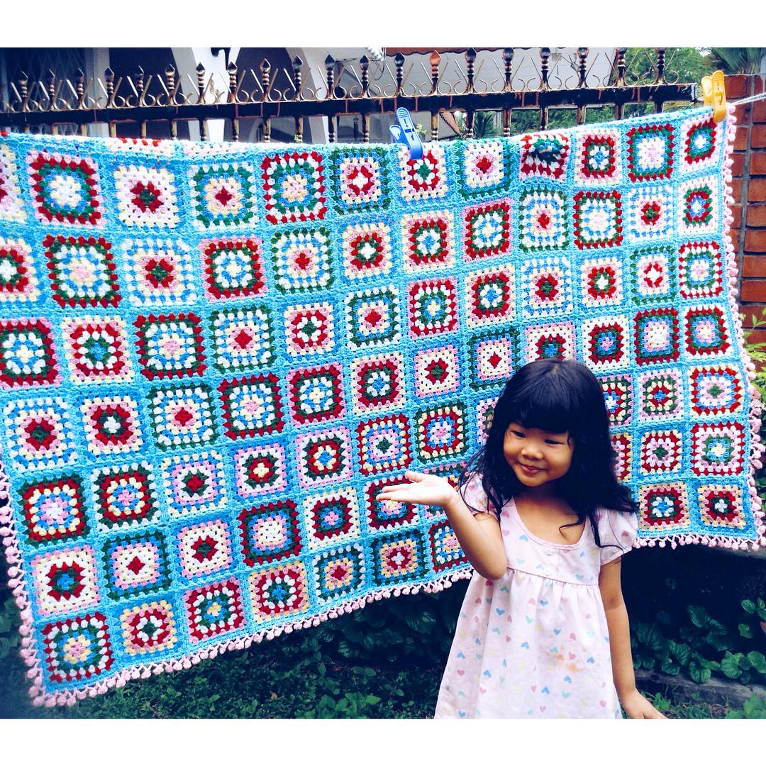 Cath Kidston Inspired Granny Square Blanket For Mimi Solutions With Love