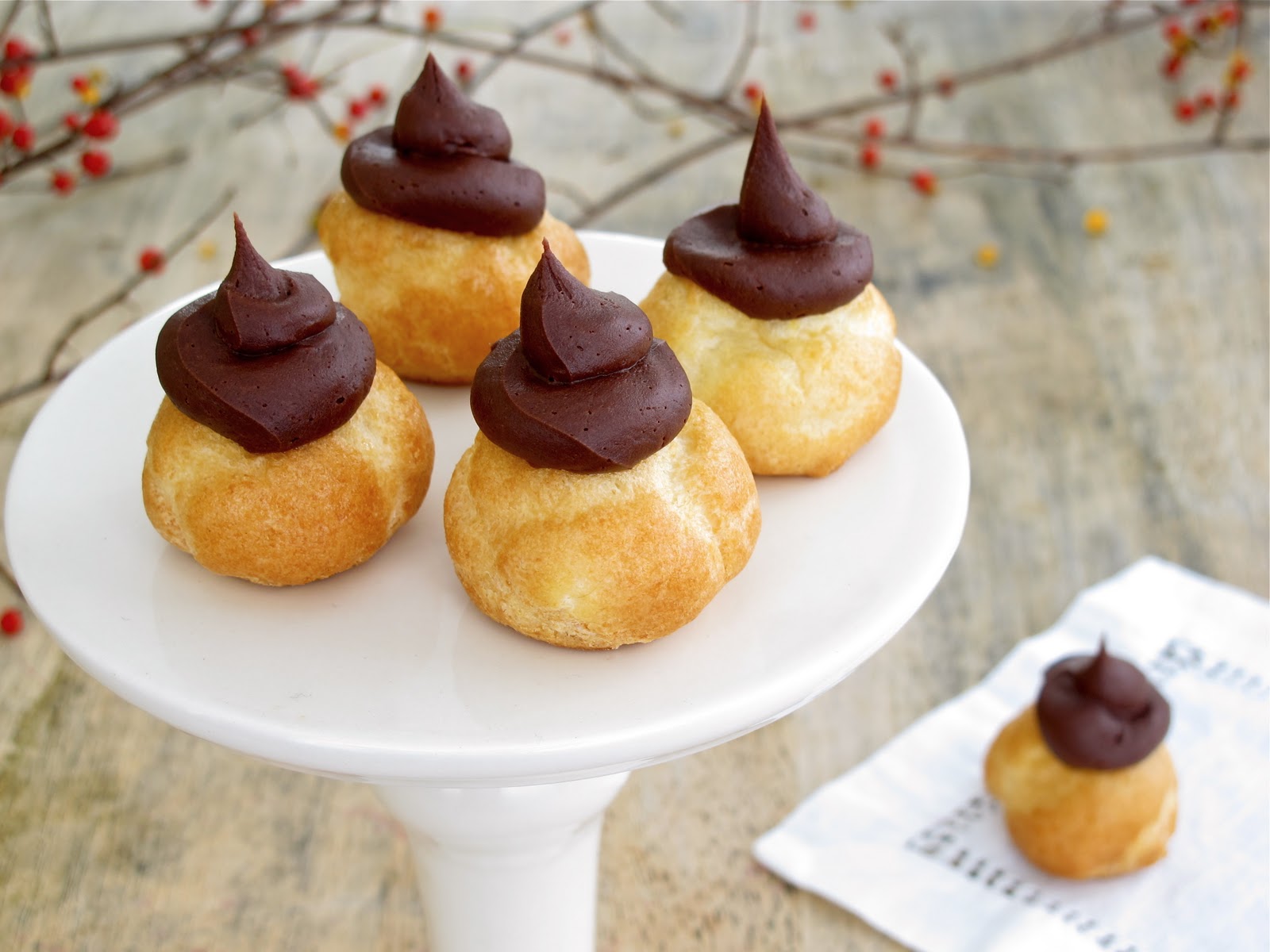 Jenny Steffens Hobick Chocolate Fudge Topped Petite Cream Puffs Easy