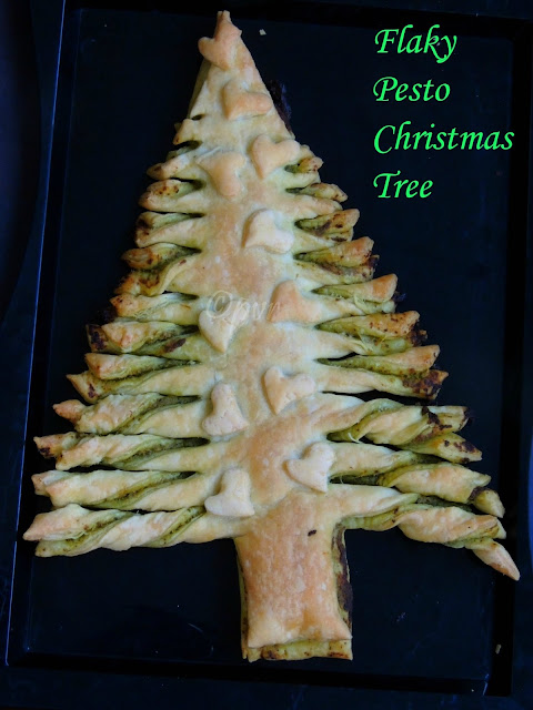 Pesto Christmas Tree, Edible FLaky chirstmas tree