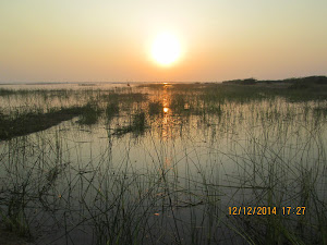 Sunset over "Nawa Talao", a birders paradise .