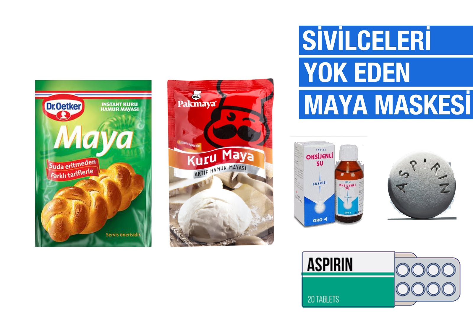 Aspirin Yüz Maskesi: Yorumlar ve yemek tarifleri Aspirin Yüz Maskesi: Yorumlar ve yemek tarifleri