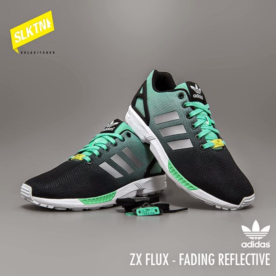 zx flux black reflective