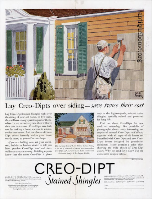 Creo-Dipt Ad for Putting shingles over siding