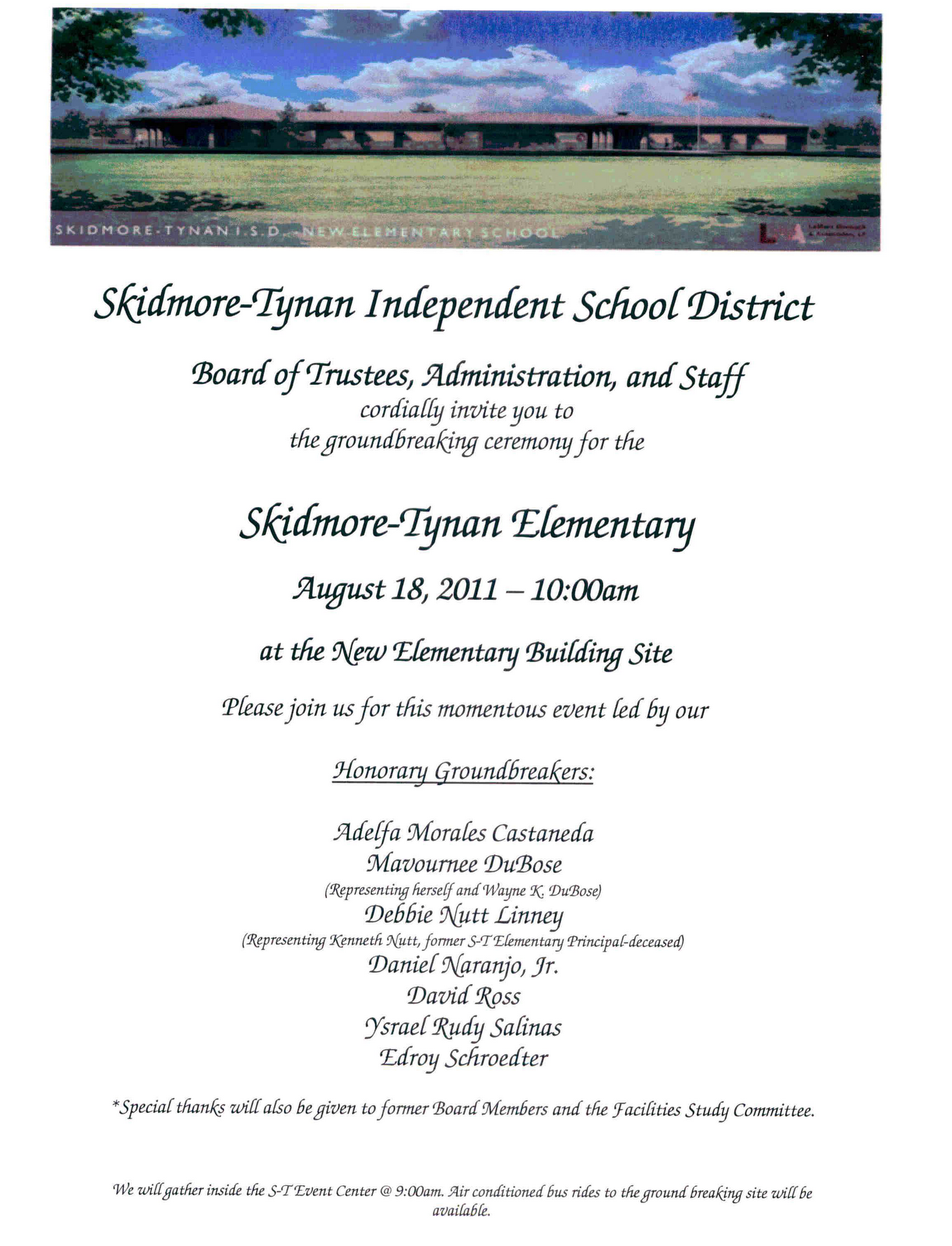 Skidmore Signal ST Elementary Groundbreaking Ceremony