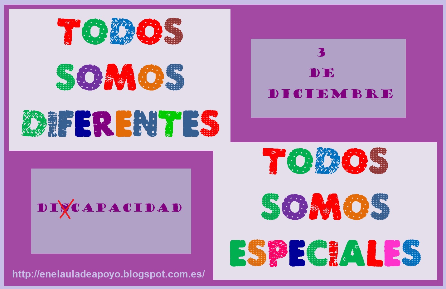 EN EL AULA DE APOYO: CARTEL 3 DE DICIEMBRE