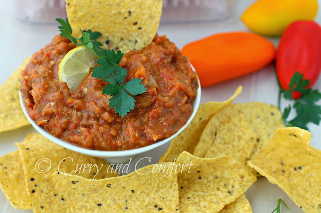 Kitchen Simmer: Roasted Sweet Pepper Salsa and OXO GreenSaver