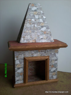 el mundo de las manualidades y la artesanía: tutorial de chimenea completo