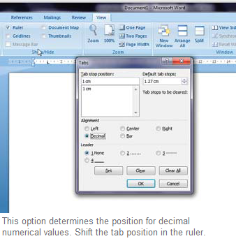 microsoft word add in ruler 2007