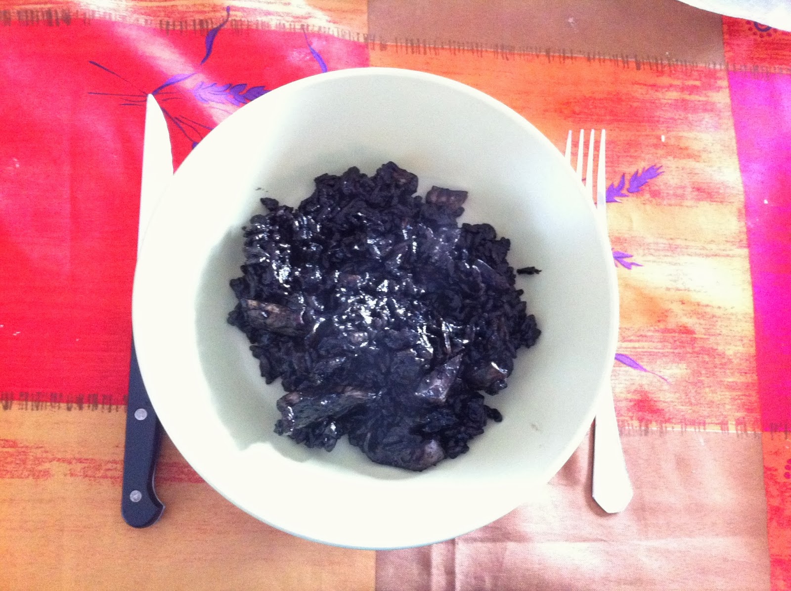 Zenzero e caffè Nero. Risotto al nero di seppia.