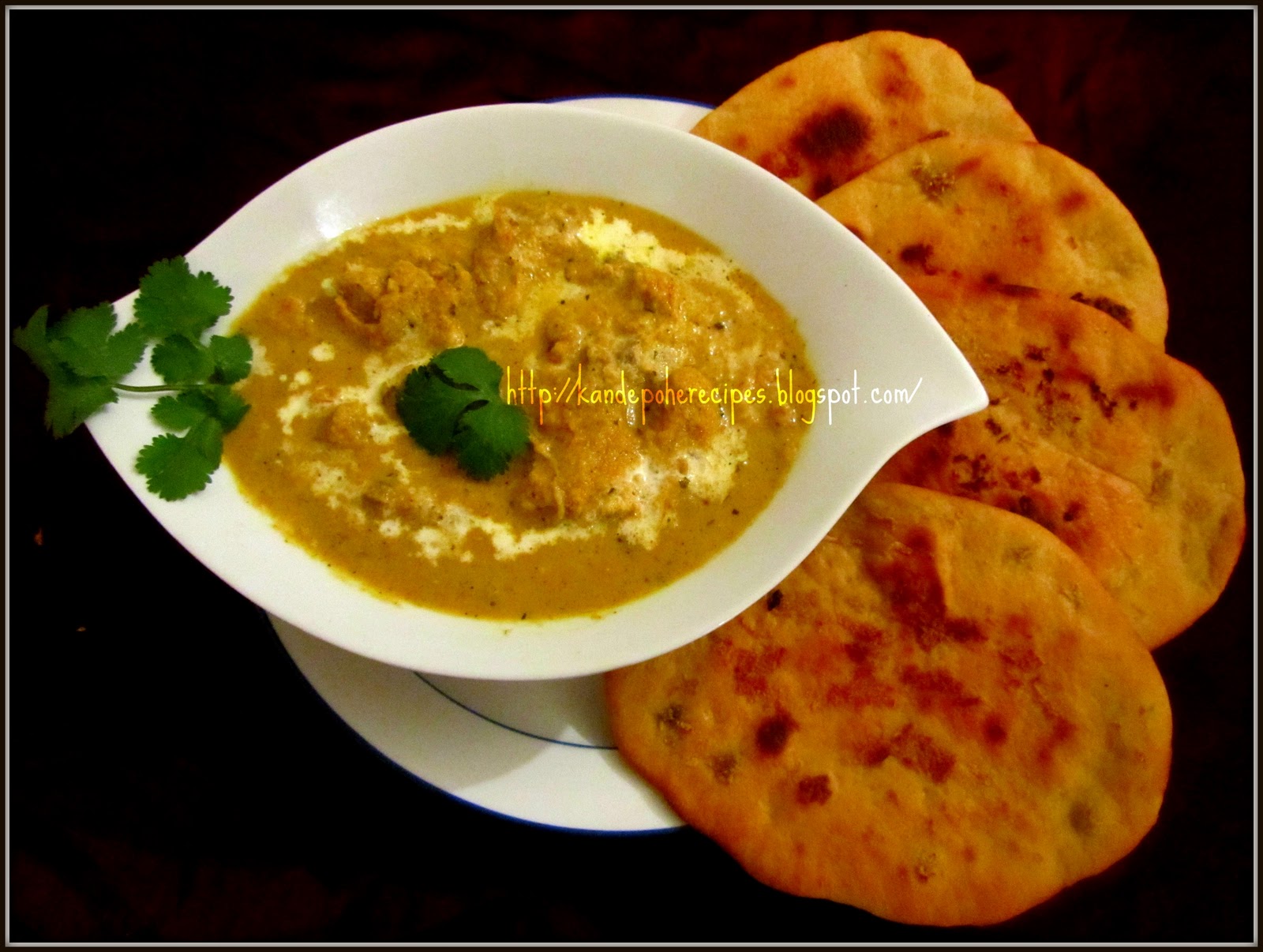 Shahi Chicken Korma and Wheat naan SpicyAroma