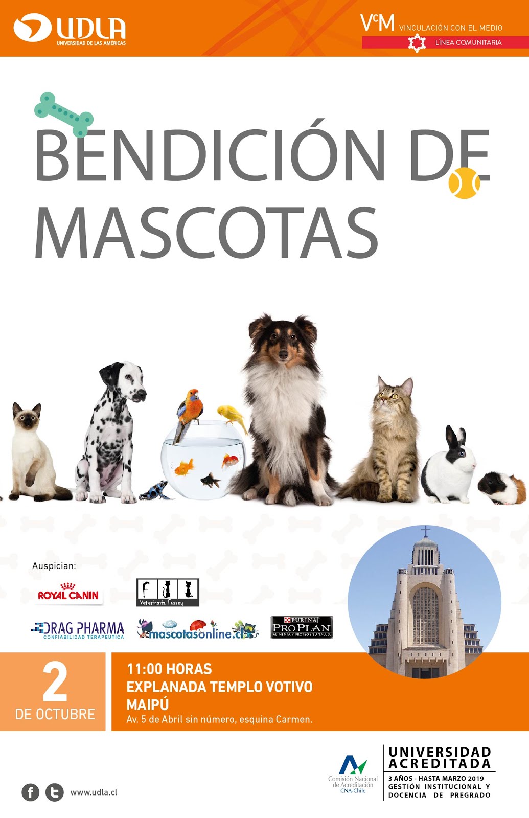 BENDICIÓN DE MASCOTAS DOMINGO 2 DE OCTUBRE 2016 TODOS INVITADOS!!!