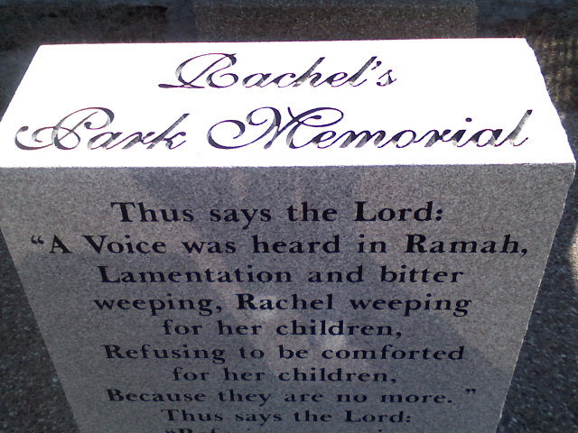 Rachel's Park Memorial
