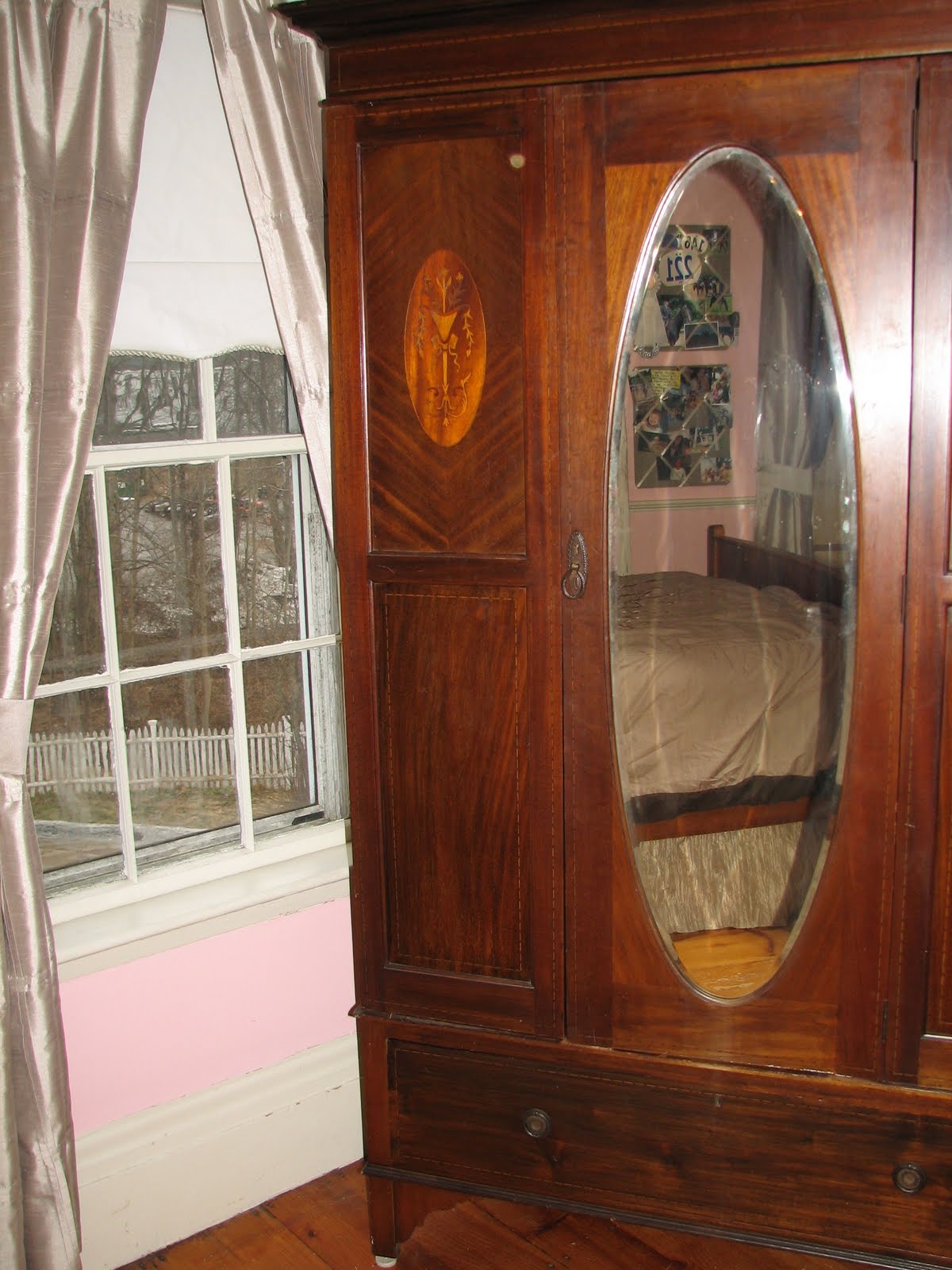 Church Street Sale Antique Wardrobe Armoire w/ Mirror 500