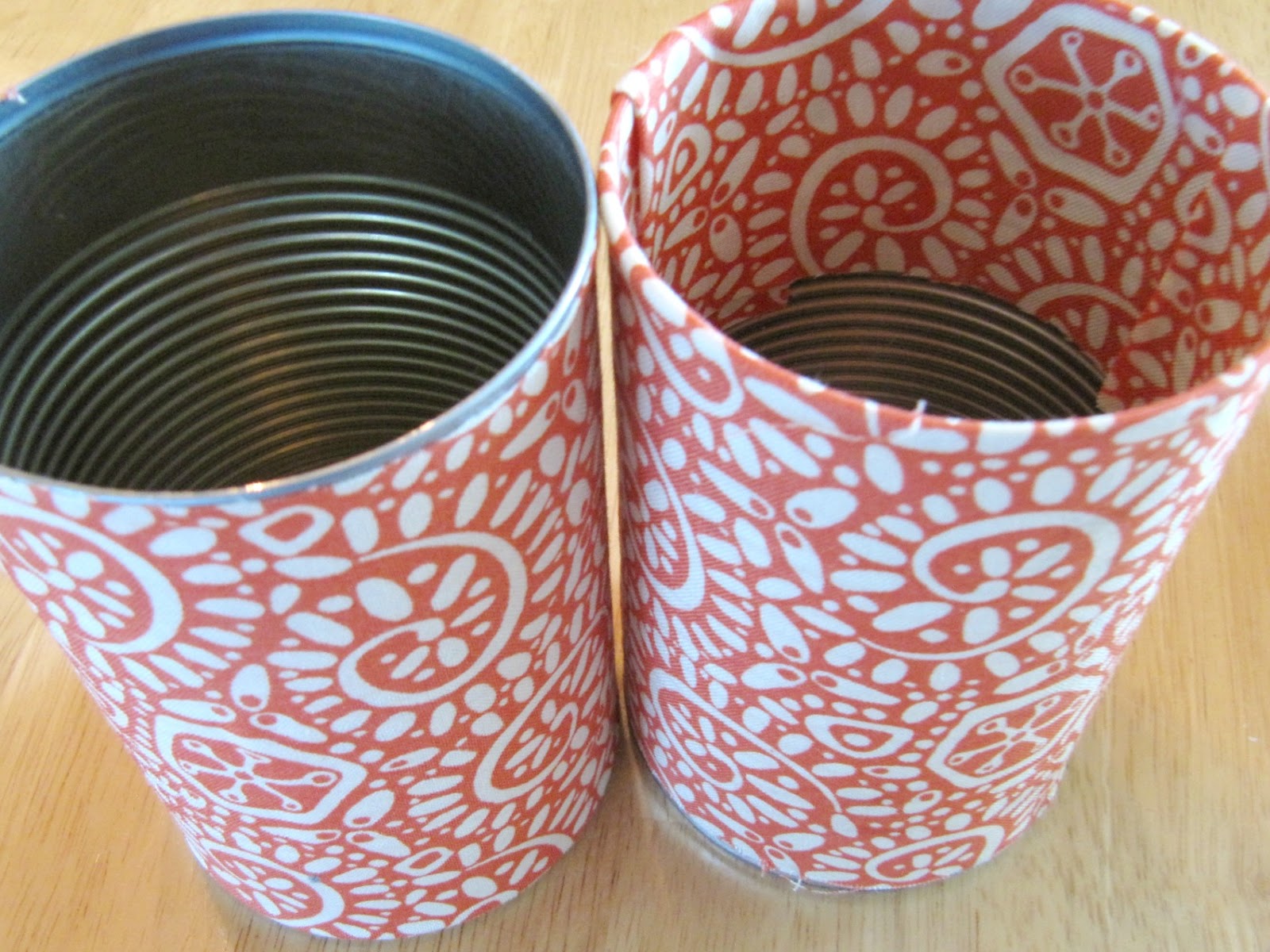 Cute Pencil Holders using old Soup Cans The Wicker House