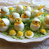 Idea: Huevos rellenos pollitos increíbles para fiestas, cumpleaños, etc :)