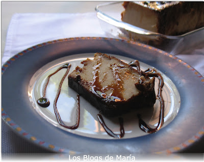 Puding de nueces con queso philadelfia