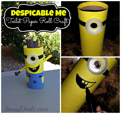 despicable me toilet paper roll craft