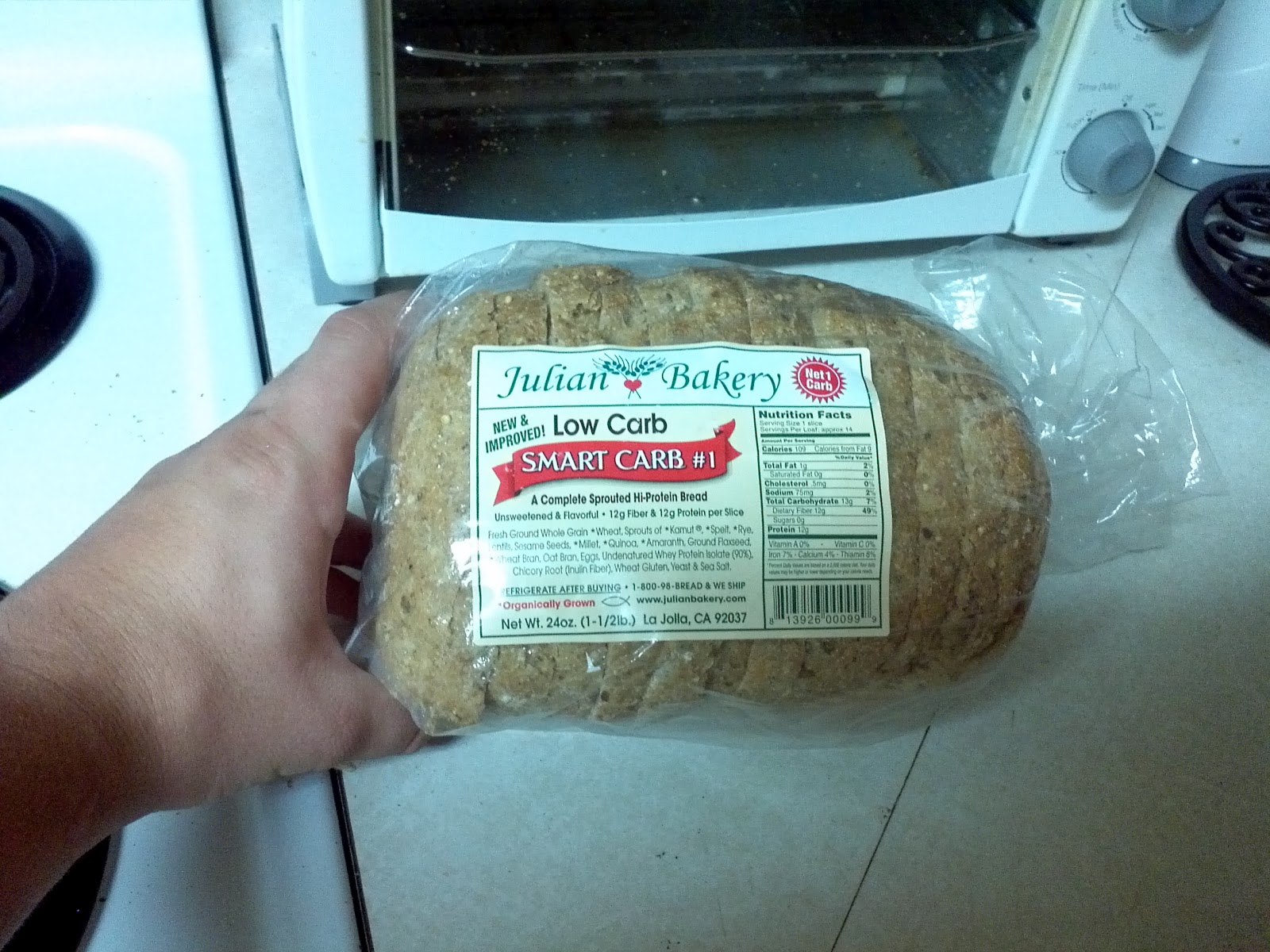 Austin's Crazy Science Blog Julian Bakery Smart Carb 1 Bread review