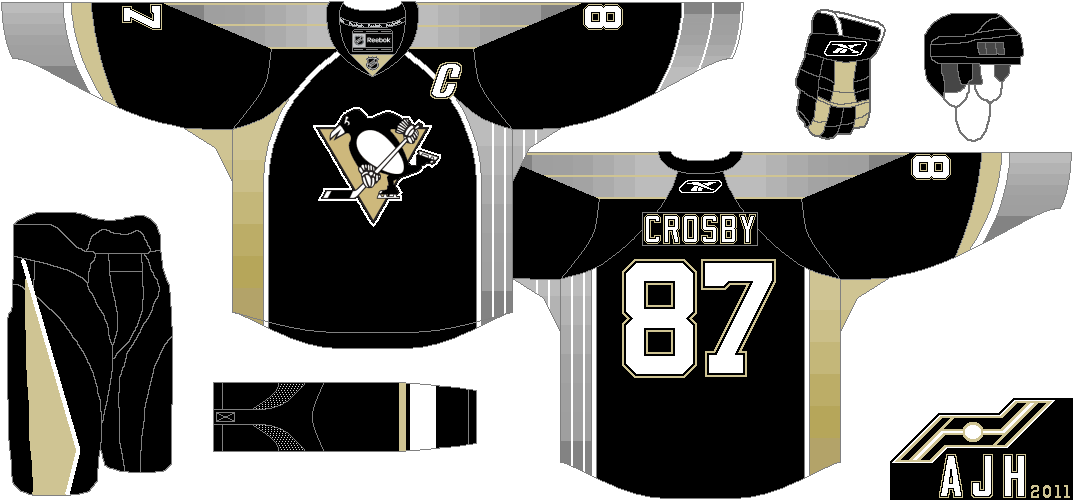 AJH Hockey Jersey Art: Pittsburgh Penguins Alternate Jersey Concept