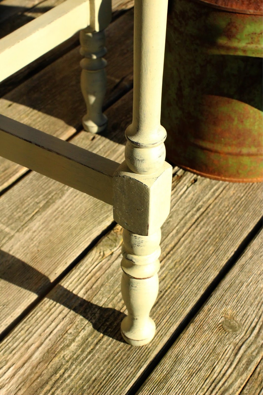 Laurel's Attic Vintage Half Round Table SOLD