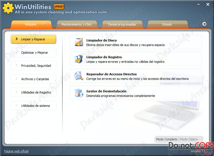 WinUtilities Professional Edition 11.26 - Colección de utilidades WinUtilities Professional Edition 11.26 - Colección de utilidades
