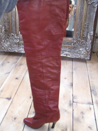 thigh high vintage boots