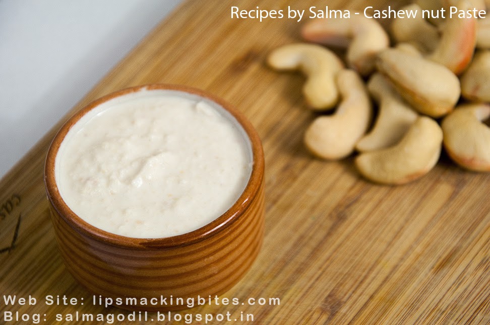 Cashewnut Paste Salma's Delight
