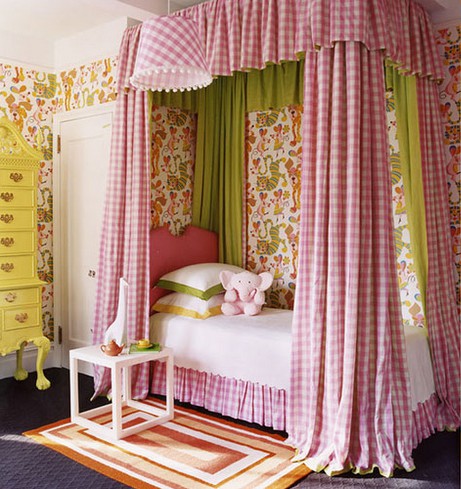 little girls pink bedroom with canopy bed Bobbin Scissors Thread: The closest I ever got to sleeping underneath a bed canopy