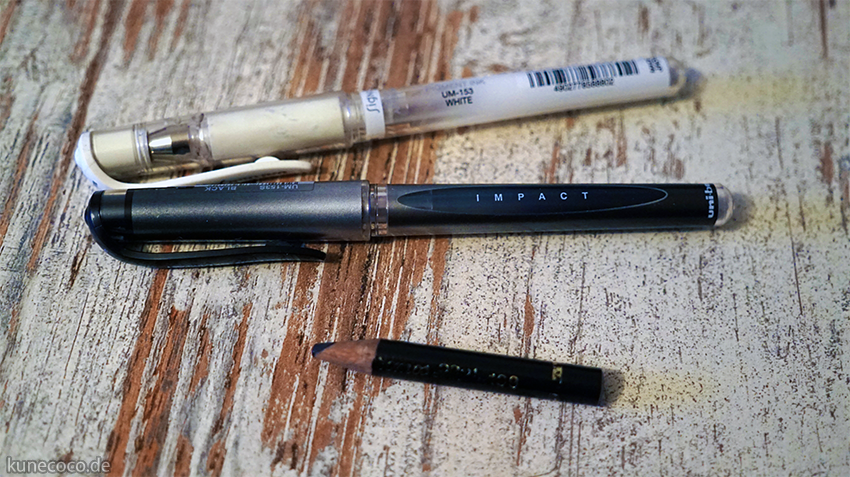KuneCoco • Doodle Tipps: Zeichenstifte und -farben • Tintenroller und Polychromos KuneCoco • Doodle Tipps: Zeichenstifte und -farben • Tintenroller und Polychromos