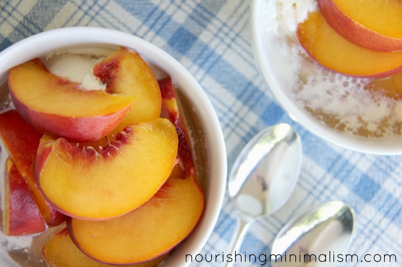 Wine Soaked Peaches Nourishing Minimalism