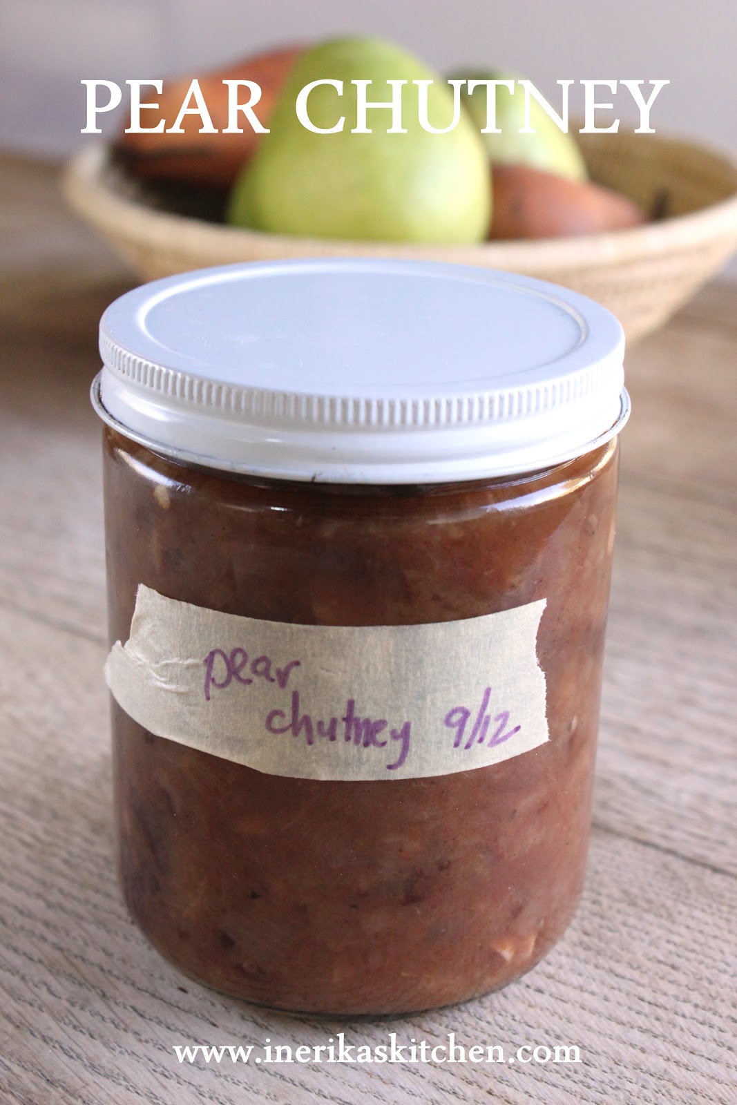 Pear chutney