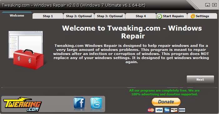 Portable Tweaking.com - Windows Repair 2.4.1 Portable Tweaking.com - Windows Repair 2.4.1 softwikia