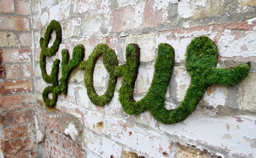 TWEET HOW TO GROW MOSS WORDS ON WALLS