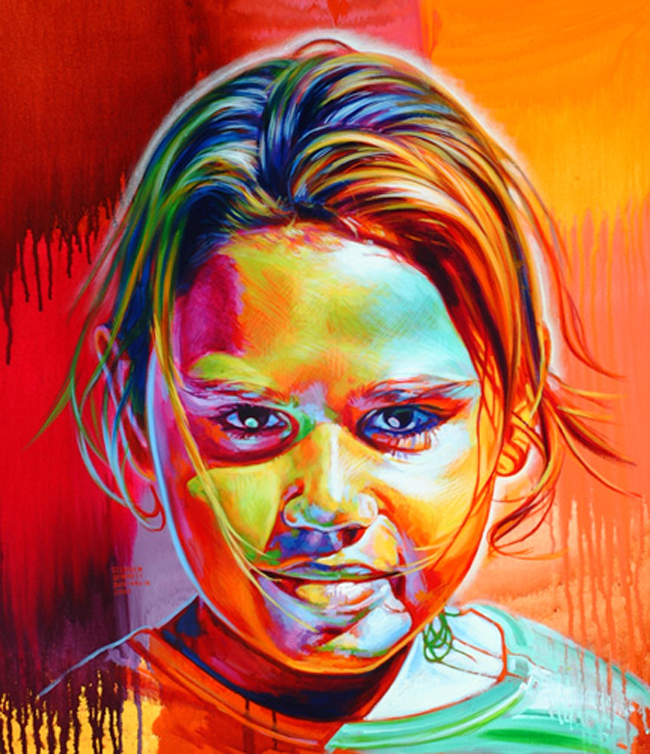 Painted Portraits Of Face Painted Portraits Of Face