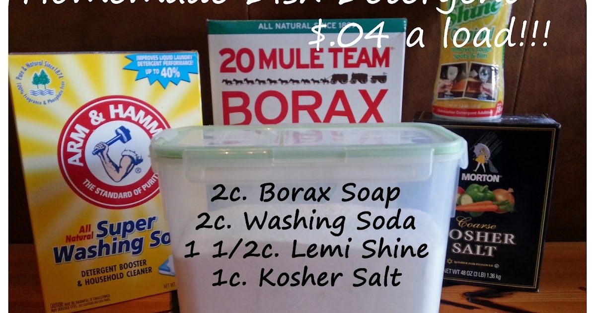 Living on a Coupon HOMEMADE DISH DETERGENT .04 A LOAD to .
