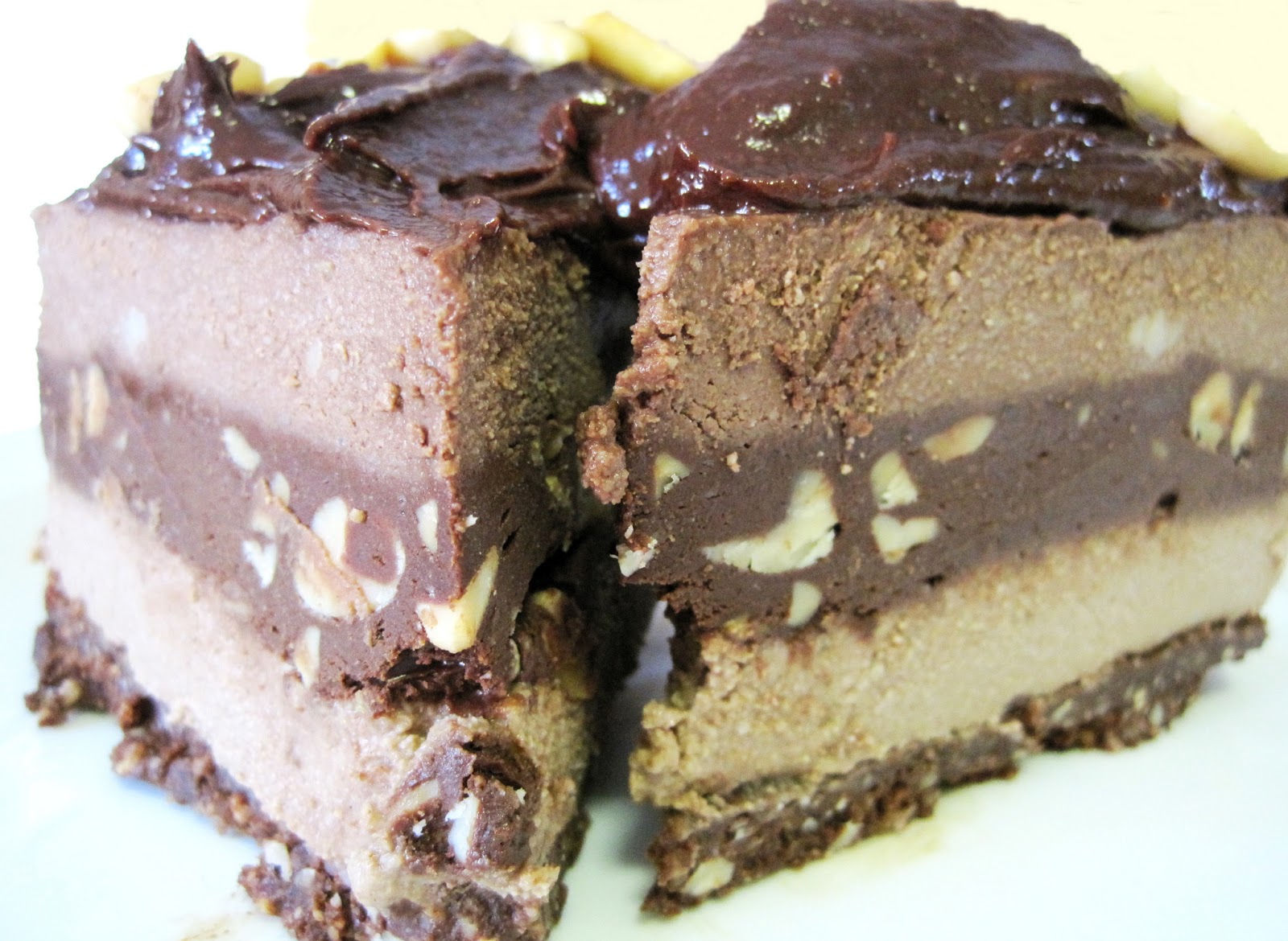 Raw Double Fudge Chocolate Brownie Cheesecake Dessert Recipes Raw