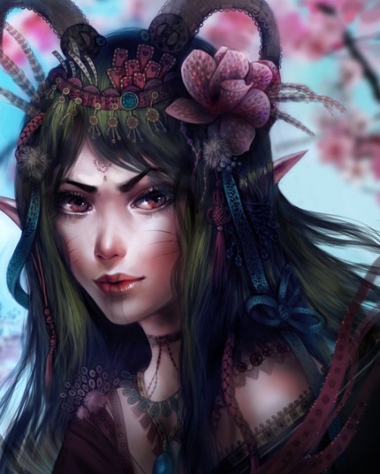 As fantásticas ilustrações com personagens femininas de Emily Chen Emily Chen aStripedUnicorn deviantart ilustrações fantasia mulheres elfas personagens femininas