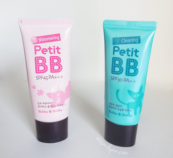 Petit BB CREAM shimmering vs clearing HOLIKA HOLIKA Petit BB CREAM shimmering vs clearing HOLIKA HOLIKA
