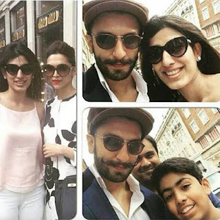 Ranveer Singh & Deepika Padukone were spotted vacationing in London