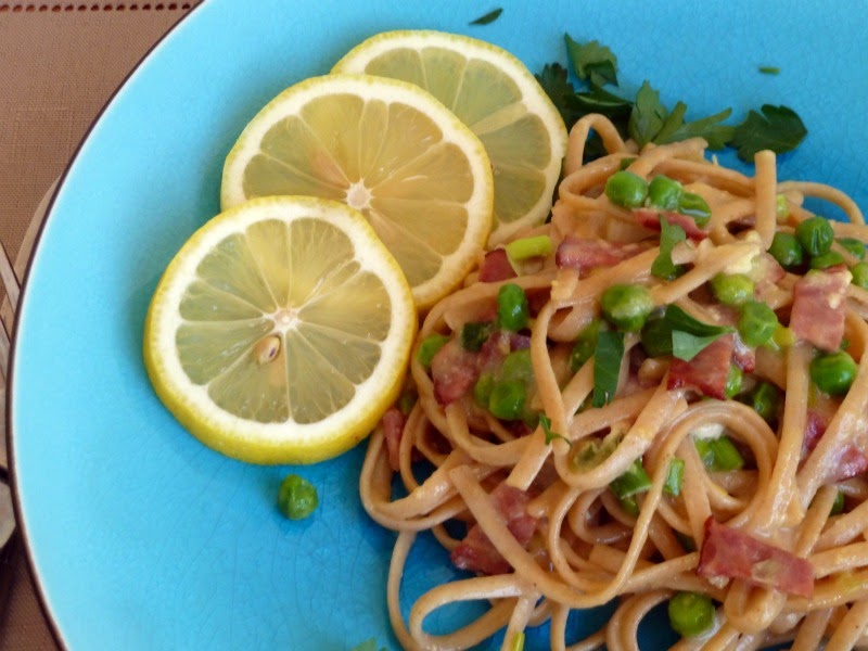 Baking and Cooking, A Tale of Two Loves Pasta Carbonara with Peas and