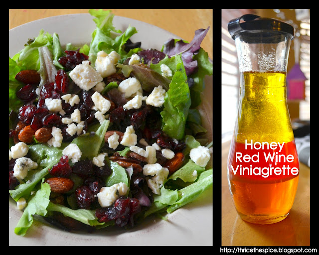 ThriceTheSpice Honey Red Wine Viniagrette Salad Dressing