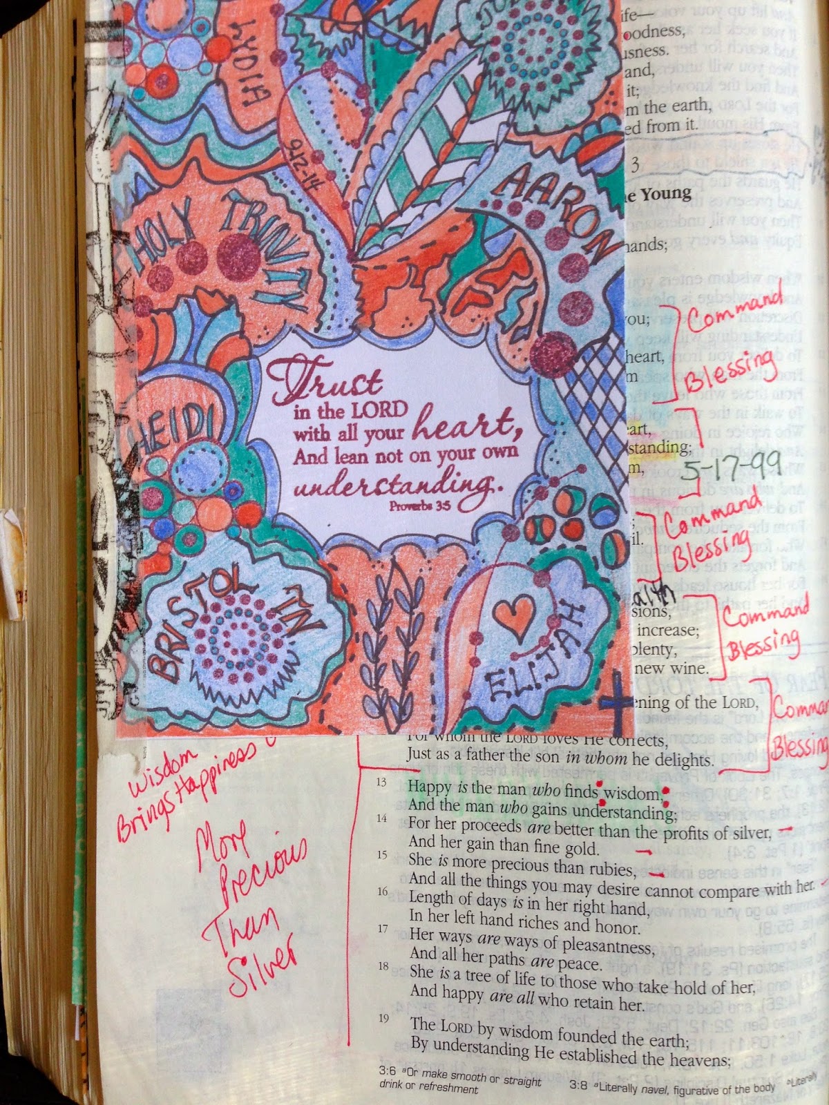 Vintage Grace Bible Marginalia Praying the Scriptures