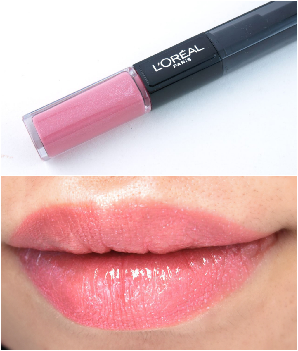 L'Oreal Infallible 2-Step Lipcolor: Review and Swatches Flamboyant Flamingo 