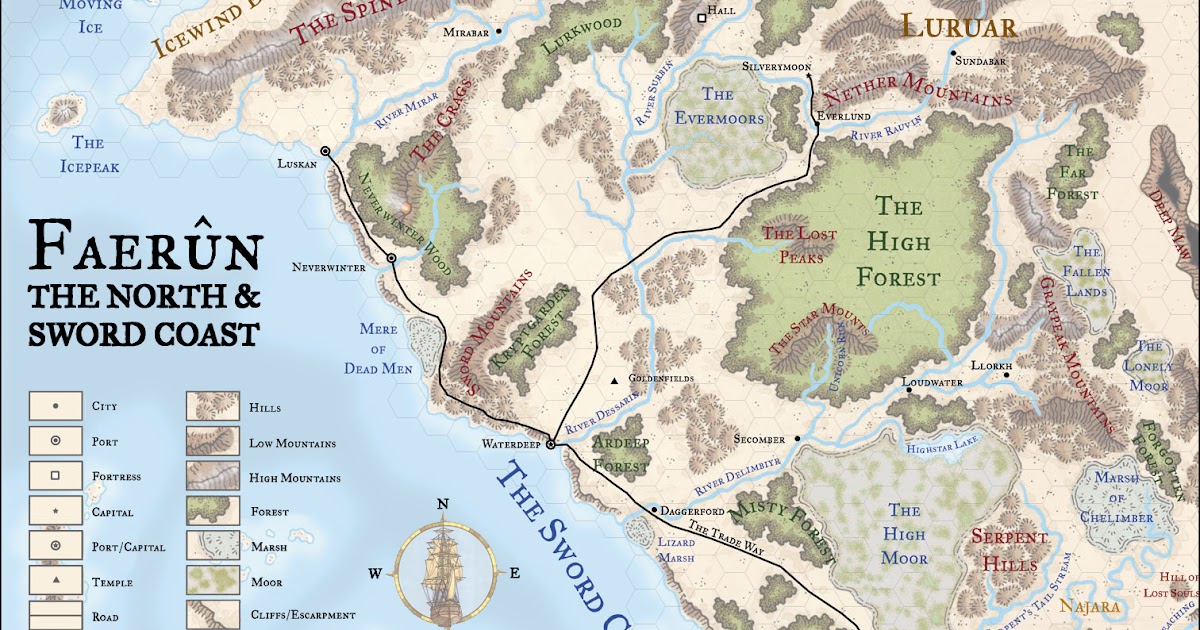 Loudwater Faerun NorthWest & Sword Coast