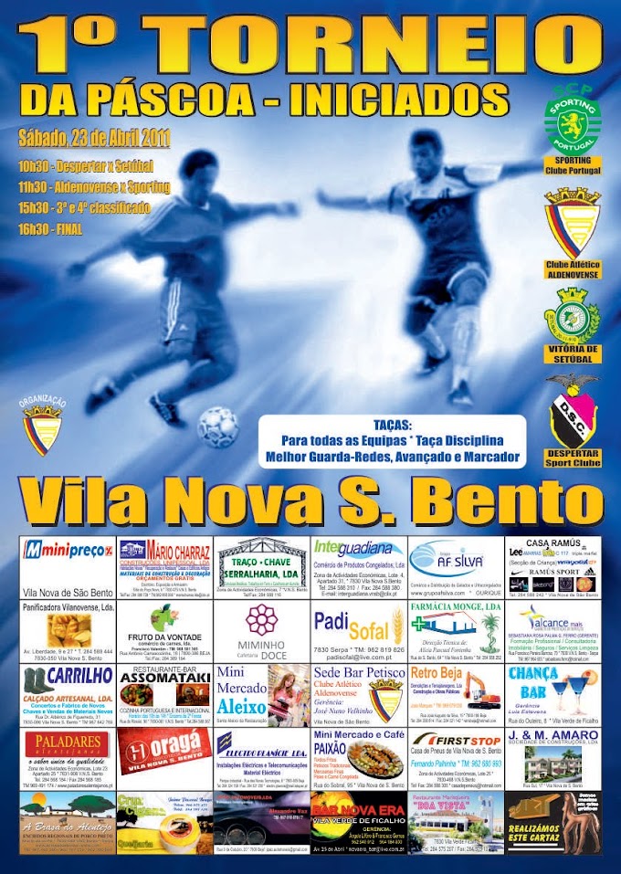 Torneio de Páscoa em Vila Nova de São Bento