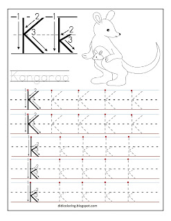 free printable letter k