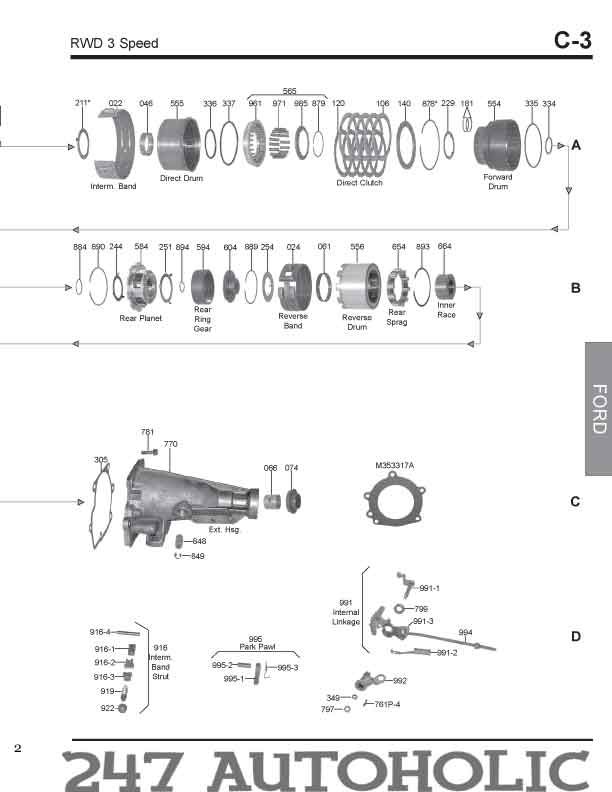 ford transmission number decoding