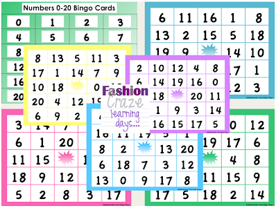 bingo games for K-1